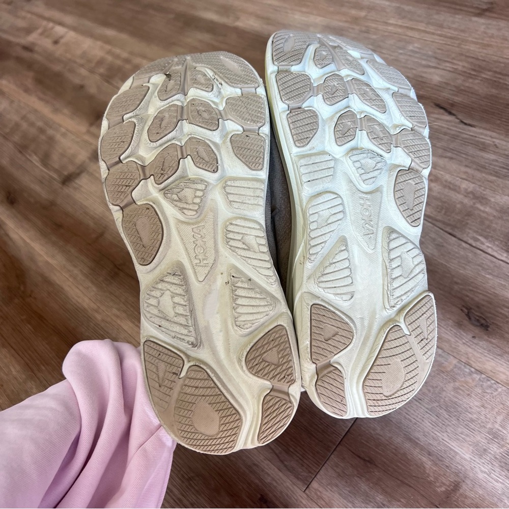 Hoka Clifton 10 Sneakers Raw Linen Stone - Picture 12 of 13
